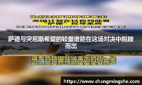 萨德与突尼斯希望的较量谁能在这场对决中脱颖而出